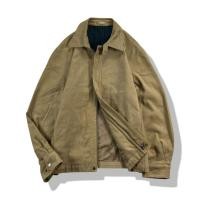 ราคา Crocodile Brown Faux Suede Zipper Jacket L มือสอง รอบอก 46 (53011211641)
