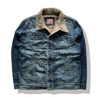 ราคา Springfield Jeans Sherpa Denim Jacket มือสอง รอบอก 47 (47656279840)