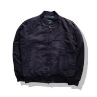 ราคา Uniqlo Black Faux Suede Bomber Jacket รอบอก 46 (46850825059)