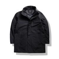 ราคา Uniqlo Black Hybrid Down Outerwear Long Cloth Jacket L มือสอง รอบอก 48 (42079428011)