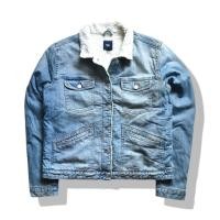 ราคา Gap Women 4 Pockets Sherpa Denim Jacket รอบอก 44 (40627429016)