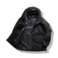 ราคา Uniqlo Black Hybrid Down Outerwear Hooded Jacket M มือสอง รอบอก 46 (29975799392)