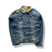 ราคา Zara Man Denim Wear Sherpa Jacket รอบอก 42 (28317240104)