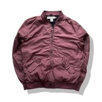 ราคา H M Red Burgundy Bomber Jacket รอบอก 46 (26243232431)