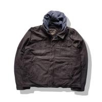 ราคา Lev s Dark Brown Hooded Trucker Jacket รอบอก 50 (15674804061)