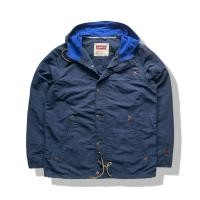 ราคา Lev s Windbreaker Hooded Jacket รอบอก 47 (27137979376)
