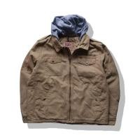 ราคา Lev s Khaki Brown Hooded Trucker Jacket รอบอก 50 (20953714812)