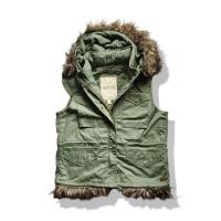 ราคา Ralph Lauren Denim Supply Hooded Army Military Vest รอบอก 45 (29991289875)