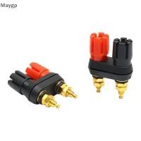 ราคา Maygp ลําโพง Banana Plug Terminal Connector Banana Soet Dual หญิง Banana Plug สําหรับลําโพงเครื่องขยายเสียง Dual 2 Way Banana Plug Ja gp (57212248802)