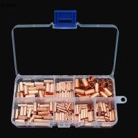 ราคา Maygp 125 250 414 578 ชิ้น Non ฉนวนไฟฟ้า Butt Terminal Assortment ชุดลวด Ferrules ชุด 7 ขนาดทองแดง Crimp Connector gp (47062277378)