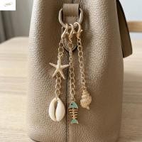 ราคา ZENZON 3 ชิ้น เซ็ตปลาดาวเปลือกหอยบิกินี่ Clasp โลหะผสมชุบทอง Marine Charm พวงกุญแจ Ocean Themed น้ําหนักเบา Fishbone สัตว์กระเป๋าจี้ใช้ทุกวัน (51313324439)