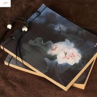 ราคา ZENZON สมุดสเก็ตช์สไตล์โบราณ แพ็คเกจเส้นพู่สไตล์โบราณ Vintage Line bound Sketchbook Retro Lotus Thread bound Handmade โบราณ Sketching Notes Sketching Notebook (54961719951)