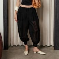 ราคา Quince bkk Semi sheer Balloon trousers กางเกงขายาวทรงบอลลูน ผ้าพริ้วโปร่งสบาย (45712659260)
