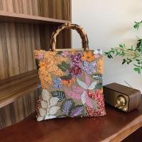 ราคา กระเป๋าโท้ตหูหิ้วไม้ไผ่ลูกปัด กระเป๋าราตรีปักลายวินเทจ 0ห้องน้ํา (50360970714)