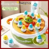 ราคา SWEETYX เกมตกปลาไดโนเสาร์ หมุนล้อ Bouncing ไดโนเสาร์จับ Pop Up เกม การออกแบบแบบโต้ตอบเพลงอเนกประสงค์คุณสมบัติ Tic Tac Toe เกมหมากรุก (57312410204)