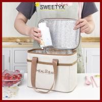 ราคา SWEETYX กระเป๋าเก็บกล่องอาหารกลางวัน ถุงเก็บความร้อนอาหารฉนวนหนา แฟชั่นความร้อนอลูมิเนียมฟอยล์ฉนวนกันความร้อนกระเป๋าผู้หญิง (26645068639)