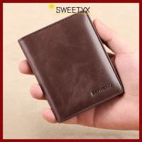 ราคา in stockSWEETYX Short Wallet Leather Slim Mens Wallet High Quality RFID Purse Men (55912934395)