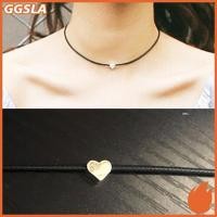 ราคา GGSLA แฟชั่นผู้หญิงหนัง Faux Chokers Chain หัวใจ Nelace เครื่องประดับวินเทจใหม่ (51012048371)