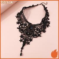 ราคา GGSLA ผู้หญิงลูกไม้ลูกปัด Choker Victorian อัญมณีเซ็กซี่ Gothic Collar Nelace Nice ของขวัญสําหรับผู้หญิงใหม่ (47411791547)