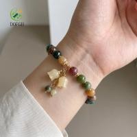 ราคา โดฟจี สร้อยข้อมือลูกปัดหลากสี พู่เชือกยืดหยุ่นกล้วยไม้สร้อยข้อมือดอกไม้ บุคลิกภาพดอกไม้คริสตัลโลหะผสมผู้หญิงกําไลข้อมือหญิง (50762289898)
