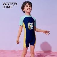 ราคา WaterTime Boys ชุดว่ายน้ําบ็อกเซอร์แบบชิ้นเดียว Big Kids Cute Quick Drying Seaside Vacation (45761734958)