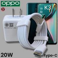 ราคา Charger 20W Type C VOOC Fast Charge Mao สําหรับ OPPO OPPO OPPO K3 Spec ตรงรุ่นหัวชาร์จสายชาร์จ Fast CHARGING ของแท้ (48910456455)