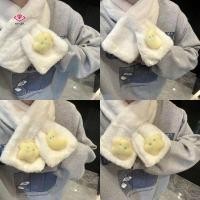 ราคา ผ้าพันคอกันหนาวลายการ์ตูน ปลาและเพนกวิน แบบขนยาว สำหรับฤดูหนาว (53959162150)