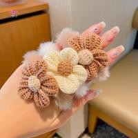 ราคา HWETR ยางรัดผมดอกไม้สีกากีนุ่ม ยางรัดผม ยางรัดผม ยางรัดผม ผมหางม้า เครื่องประดับผม (50960978688)