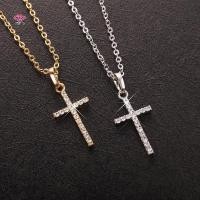 ราคา HWETR แฟชั่นเรียบง่ายจี้ข้ามโซ่กระดูกไหปลาร้าคริสตัลพระเยซูข้ามห้อย Nelace Punk เครื่องประดับฮิปฮอปสําหรับผู้ชายผู้หญิงของขวัญ (49711636355)