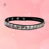 ราคา HWETR Bla PU หนังสแควร์ Rivets Gothic Punk Chokers Collar Choker Nelace สําหรับ Goth เซ็กซี่ผู้หญิงสาวคอสเพลย์เครื่องประดับ (49159182099)