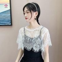 ราคา ยังไงก็ตาม ผู้หญิงผ้าพันคอลูกไม้ลูกไม้ผ้าคลุมไหล่เสื้อสีขาวไหล่ผ้าพันคอปกปลอมเคปฤดูใบไม้ผลิฤดูใบไม้ร่วง (48761215438)