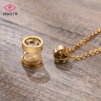 ราคา Hwetr ใหม่ สร้อยคอ จี้หลอดแก้วใส กลวง เติมได้ สําหรับผู้หญิง ผู้ชาย (23152304986)