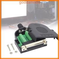 ราคา GODD RS232 DB25 อะแดปเตอร์ไร้บัดกรียืดหยุ่นป้องกันสายไฟแขน RS232 Joint (54462584506)