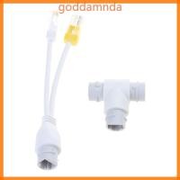 ราคา GODD 2 in 1 POE Splitter ตัวเชื่อมต่อ RJ45 สามทางสําหรับกล้องรักษาความปลอดภัยเครือข่ายระบบตรวจสอบ (53962105254)