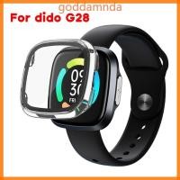 ราคา GODD ฝาครอบเคสหน้าจอเหมาะสําหรับ Dido G28 Scratch resist Shock Frame Full Edge Coverage Smartwatch One piece Bumper S (46913342057)