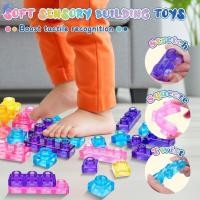 ราคา ชุดบล็อกตัวต่อซิลิโคนเด็ก Sensory Soft ของเล่นซ้อนสไตล์ Jenga (49809349858)