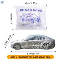ราคา ผ้าคลุมรถ PE แบบใสกันน้ํา Universal Fit สําหรับรถบรรทุก SUV ซีดาน (57362703168)