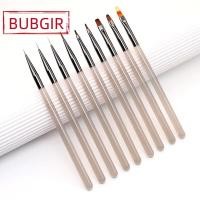 ราคา พร้อมส่ง มี 2 รุ่นค่ะ BUBGIR ชุดเซ็ต 9 ชิ้น อะคริลิคเล็บแปรง แปรงเล็บแปรงอะคริลิค Uv Gel Extension แปรงเล็บเครื่องมือ พู่กันไล่สี สําหรับตกแต่งเล็บ (53162352159)