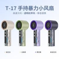 ราคา สไตล์ใหม่ T17 High Speed Handheld Transparent Mecha Fan usb Mini Portable 100 speed Violent Turbo Fan (46961792974)