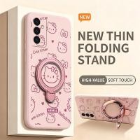 ราคา SAMSUNG เคสสําหรับSamsung A14 4g A14 5g a14e a15 เคสโทรศัพท์Softcaseซิลิโคนกันกระแทกฝาครอบดีไซน์ใหม่ความงามพร้อมที่วางแมวน่ารักสีชมพูสําหรับสาวโปร่งใสYTFUZJ1 (56961776340)
