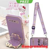 ราคา PBZZ เคส samsung s10 PLUS samsung s10 PRO samsung s10 เคสโทรศัพท์ ซิลิโคนนิ่ม เคสกันกระแทก ดีไซน์ใหม่ สายคล้องคอ กระเป๋าเป้สะพายหลัง พร้อมที่ยึด WDKTM01 สําหรับเด็กผู้หญิง น่ารัก ลายการ์ตูน กันกระแทก 