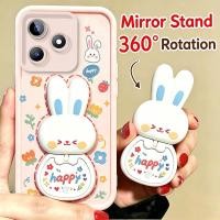 ราคา สําหรับRealme C53 c51 c51s NARZO N53 หมายเหตุ 50 5Gเคสโทรศัพท์Softcaseซิลิโคนกันกระแทกกระจกความงามพร้อมผู้ถือ 360 กระต่ายน่ารักหมุนได้สําหรับเด็กผู้หญิง JTXCEZJ1 (57962584338)