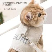 ราคา สายจูงแมวรัดอก สายรัดอกสุนัข มีแถบสะท้อนแสง นุ่มระบายอากาศ สำหรับแมว หมา กระต่าย ปรับสายได้ พร้อมส่ง (57509715502)
