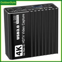 ราคา สไตล์กลางแจ้ง USB 3 0 Capture Card การ์ดจับภาพวิดีโอ 4K HDMI ใช้งานร่วมกับ Live Recorder Grabber Capturer 1080P 60FPS Audio Video Capture Card สําหรับสตรีมมิ่ง (49012856134)