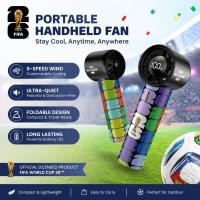ราคา 100 ORI FIFA F26F04 พัดลมมือถือ พัดลมทําความเย็นแบบพกพา พัดลมจิ๋วพับได้ 5 ระดับแรงลม ไร้เสียงรบกวน (24548162358)