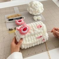 ราคา กระเป๋าทอมือหมีสตรอเบอร์รี่ กระเป๋าผ้าทอมือ กระเป๋าวัสดุ DIY กระเป๋า DIY (52801516467)