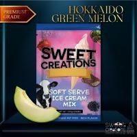 ราคา ผงทำไอศครีมซอฟท์เสิร์ฟ ผงไอติม ผงไอติมผัด Sweet Creations Premium รสฮอกไกโดเมลอนเขียว (8912512807)