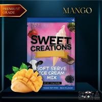 ราคา ผงทำไอศครีมซอฟท์เสิร์ฟ ผงไอติม ผงไอติมผัด Sweet Creations Premium รสมะม่วง (4378649228)