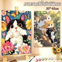 ราคา ระบายสีตามตัวเลข 30 40 ซม มีเฟรม DIY ภาพติดผนังแต่งบ้านขนาดใหญ่ ตกแต่งบ้าน ของเล่นวาดภาพ (51011105159)