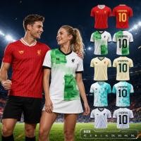 ราคา เสื้อฟุตบอลลิเวอร์พูล เสื้อบอลคอวีแขนสั้น ชายหญิง ลายสปอร์ต สไตล์ทีมฟุตบอล แห้งเร็ว ใส่เชียร์บอล football jersey (56263529550)
